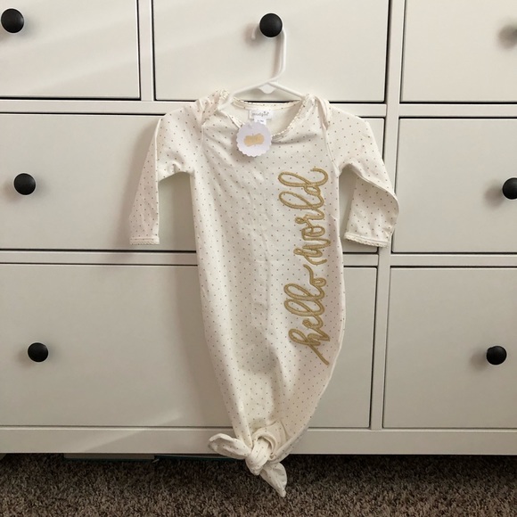 NWT MUD PIE BABY BOYS DINOSAUR CONVERTIBLE GOWN//SLEEPER OUTFIT SZ 0-3 MO